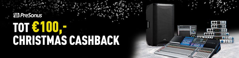 Presonus Christmas Cashback actie!